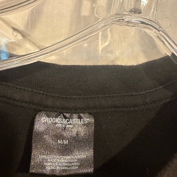 Crooks & Castles Men's Medusa Bandana Logo Graphic T-Shirt Black/Purple medium - Picture 2 of 5